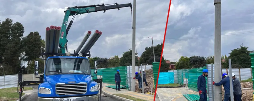 Instalacion de poste